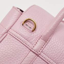 Pre Owned Mulberry Light Pink Leather Mini Bayswater Satchel