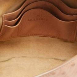 Mulberry Peach Ostrich Mini Lily Shoulder Bag
