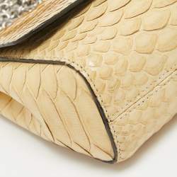 Mulberry Yellow Python Mini Lily Shoulder Bag