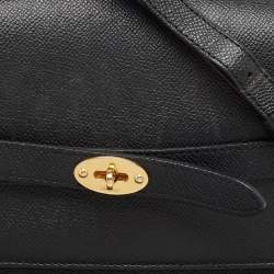 Mulberry Black Leather Small Belted Bayswater Shoulder Bag