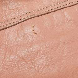 Mulberry Peach Leather Oversized Alexa Satchel