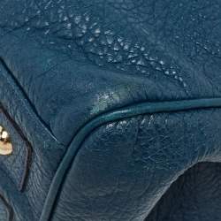 Pre Owned Mulberry Teal Blue Leather Bayswater Satchel