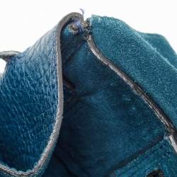 Pre Owned Mulberry Teal Blue Leather Bayswater Satchel