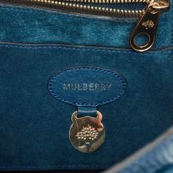 Pre Owned Mulberry Teal Blue Leather Bayswater Satchel