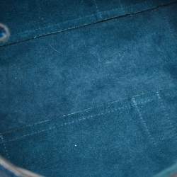 Pre Owned Mulberry Teal Blue Leather Bayswater Satchel