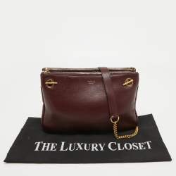Mulberry Burgundy Leather Winsley Shoulder Bag
