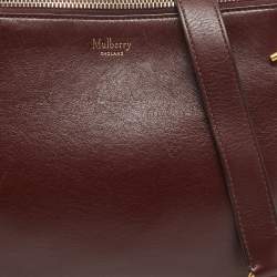 Mulberry Burgundy Leather Winsley Shoulder Bag