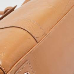 Mulberry Beige Patent Leather Bayswater Satchel