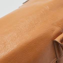 Mulberry Beige Patent Leather Bayswater Satchel