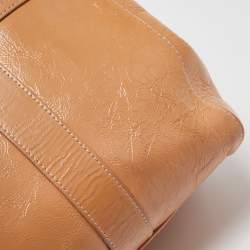 Mulberry Beige Patent Leather Bayswater Satchel
