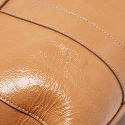 Mulberry Beige Patent Leather Bayswater Satchel