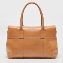 Mulberry Beige Patent Leather Bayswater Satchel