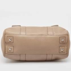 Pre Owned Mulberry Beige Leather Bayswater Satchel