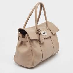 Pre Owned Mulberry Beige Leather Bayswater Satchel