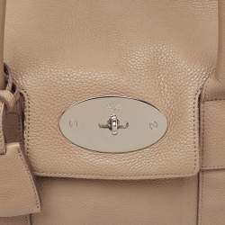 Pre Owned Mulberry Beige Leather Bayswater Satchel