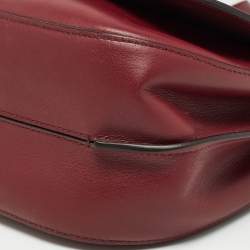 Mulberry Burgundy/Blue Leather Amberley Shoulder Bag