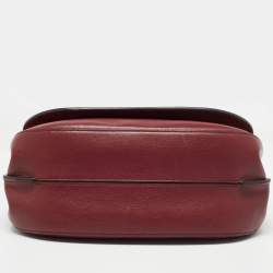 Mulberry Burgundy/Blue Leather Amberley Shoulder Bag