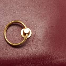 Mulberry Burgundy/Blue Leather Amberley Shoulder Bag