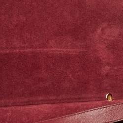Mulberry Burgundy/Blue Leather Amberley Shoulder Bag