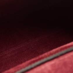 Mulberry Burgundy/Blue Leather Amberley Shoulder Bag