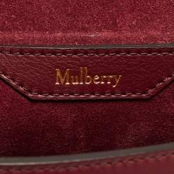 Mulberry Burgundy/Blue Leather Amberley Shoulder Bag