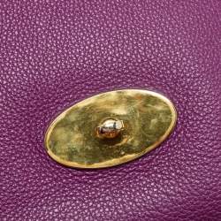 Pre Owned Mulberry Magenta Leather Small Lily Shoulder Bag