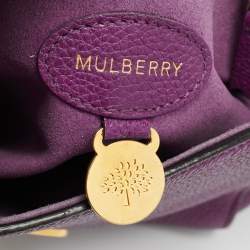 Pre Owned Mulberry Magenta Leather Small Lily Shoulder Bag