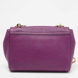 Pre Owned Mulberry Magenta Leather Small Lily Shoulder Bag