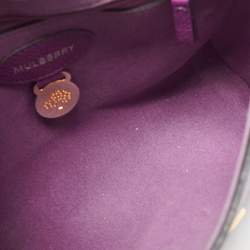 Pre Owned Mulberry Magenta Leather Small Lily Shoulder Bag