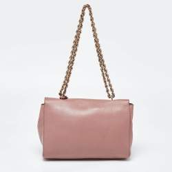 Mulberry Old Rose Leather Medium Lily Shoulder Bag