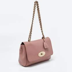 Mulberry Old Rose Leather Medium Lily Shoulder Bag