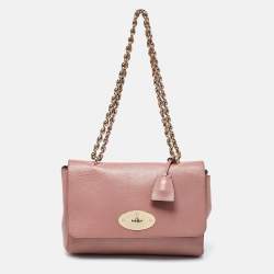 Mulberry Old Rose Leather Medium Lily Shoulder Bag
