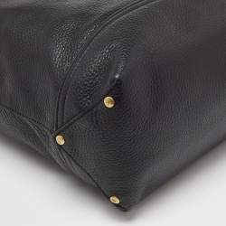 Mulberry Black Leather Effie Flap Hobo