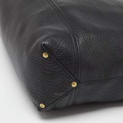 Mulberry Black Leather Effie Flap Hobo