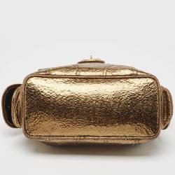 Mulberry Gold/Brown Crackled Foil and Leather Small Jody Tote