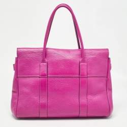 Mulberry Fuchsia Leather Bayswater Satchel
