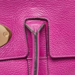 Mulberry Fuchsia Leather Bayswater Satchel