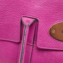 Mulberry Fuchsia Leather Bayswater Satchel