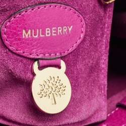 Mulberry Fuchsia Leather Bayswater Satchel