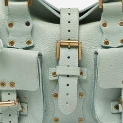 Mulberry Green Leather Roxanne Satchel