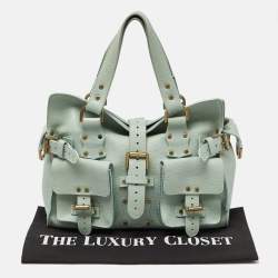 Mulberry Green Leather Roxanne Satchel