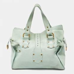 Mulberry Green Leather Roxanne Satchel