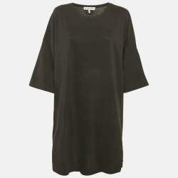 Pre Owned Munthe X Looney Tunes Black Jersey Oversized T-Shirt M