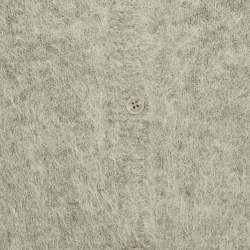 Pre Owned Munthe Grey Mohair Wool Buttoned Cardigan S