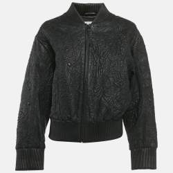 مملوكة مسبقًا Munthe Black Ferril Leather Jacket M