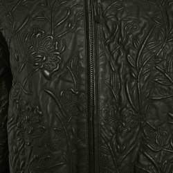 مملوكة مسبقًا Munthe Black Ferril Leather Jacket M