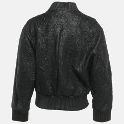 مملوكة مسبقًا Munthe Black Ferril Leather Jacket M