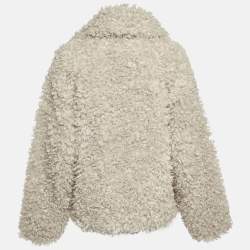 Pre Owned جاكيت مونثي بيج شيرلينج مقلد لستين مقاس صغير - سمول