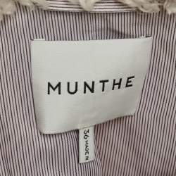 Pre Owned جاكيت مونثي بيج شيرلينج مقلد لستين مقاس صغير - سمول