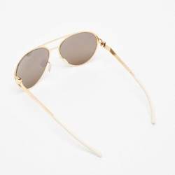 Mykita & Bernhard Willhelm Gold Mirror Patented Aviator Sunglasses